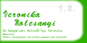 veronika molcsanyi business card